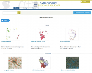 RSDI Basilicata - Catalogo Dati