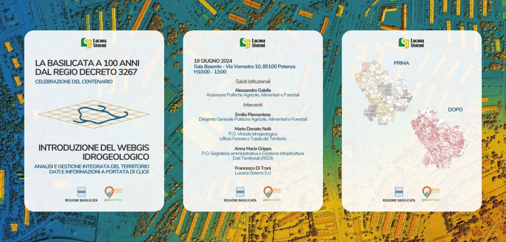 La Basilicata a 100 anni dal Regio Decreto 3267 – Celebrazione del centenario.